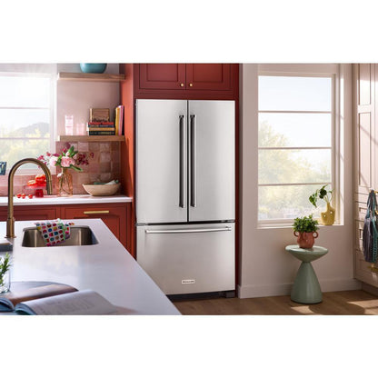 KITCHENAID KRFC136RPS 20 Cu. Ft. 36-inch Width Counter-depth French Door Refrigerator WIT...