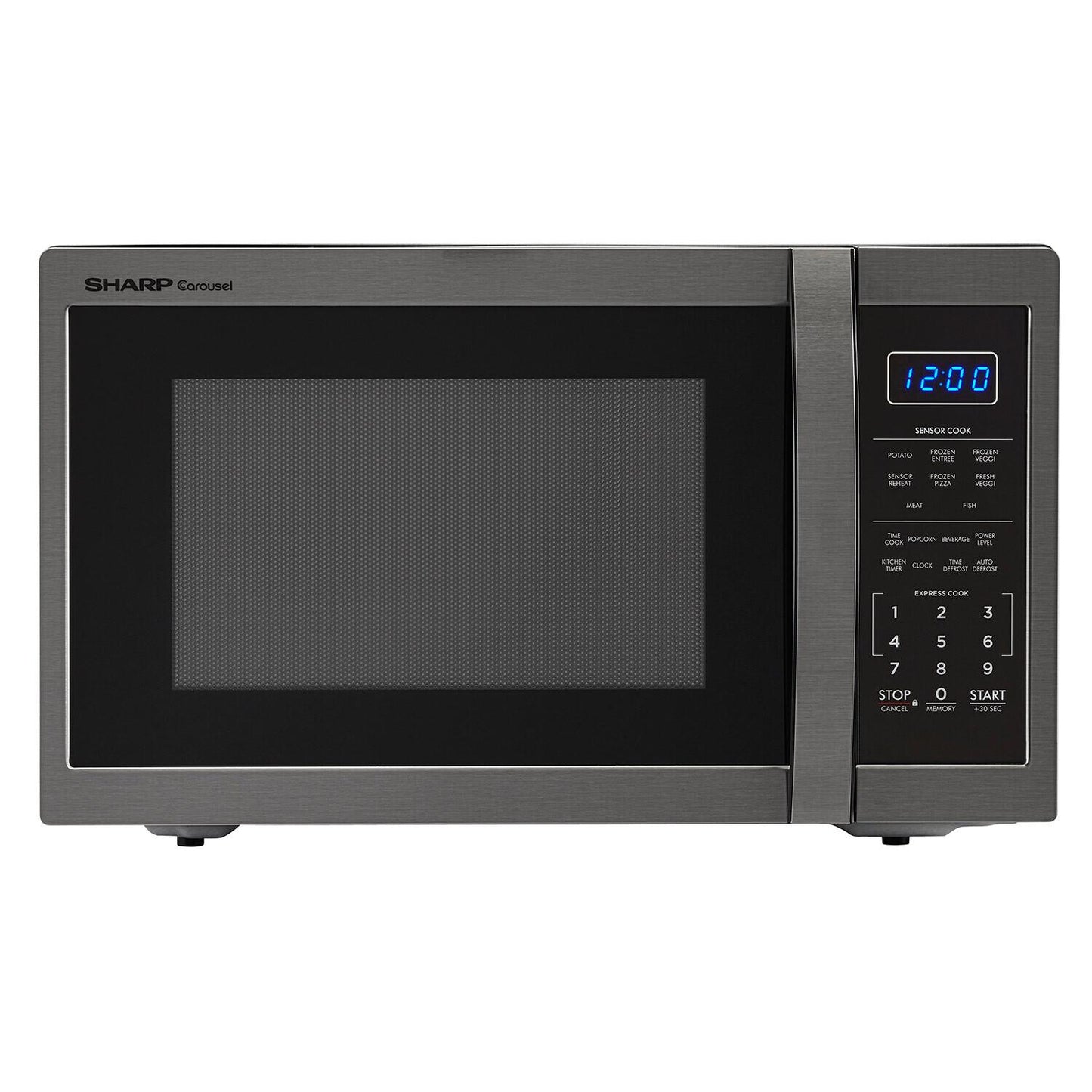 SHARP SMC1452CH Sharp Carousel Countertop Microwave Oven 1.4 Cu. Ft. 1100w Black ST...