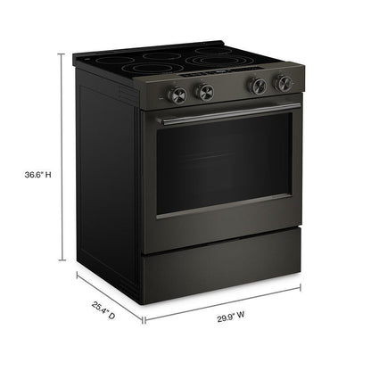 KITCHENAID KSES530SBE KitchenAid 30-inch 5-element Electric Slide-in Convection Range