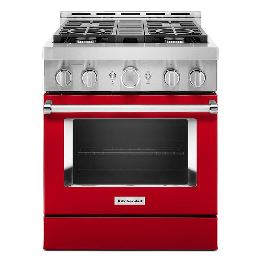 KITCHENAID KFGC500JPA Kitchenaid 30'' Smart Commercial-style Gas Range With 4 Burners ...