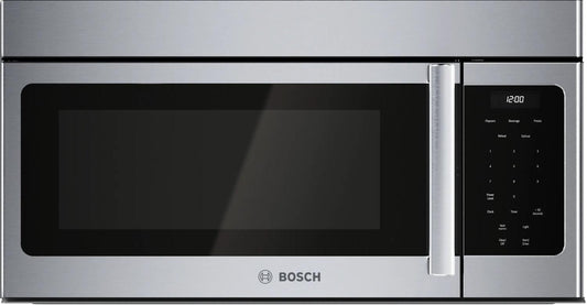 BOSCH HMV3054U 300 Series Over-the-range Microwave 30"" Left Sideopening Door, STAI...