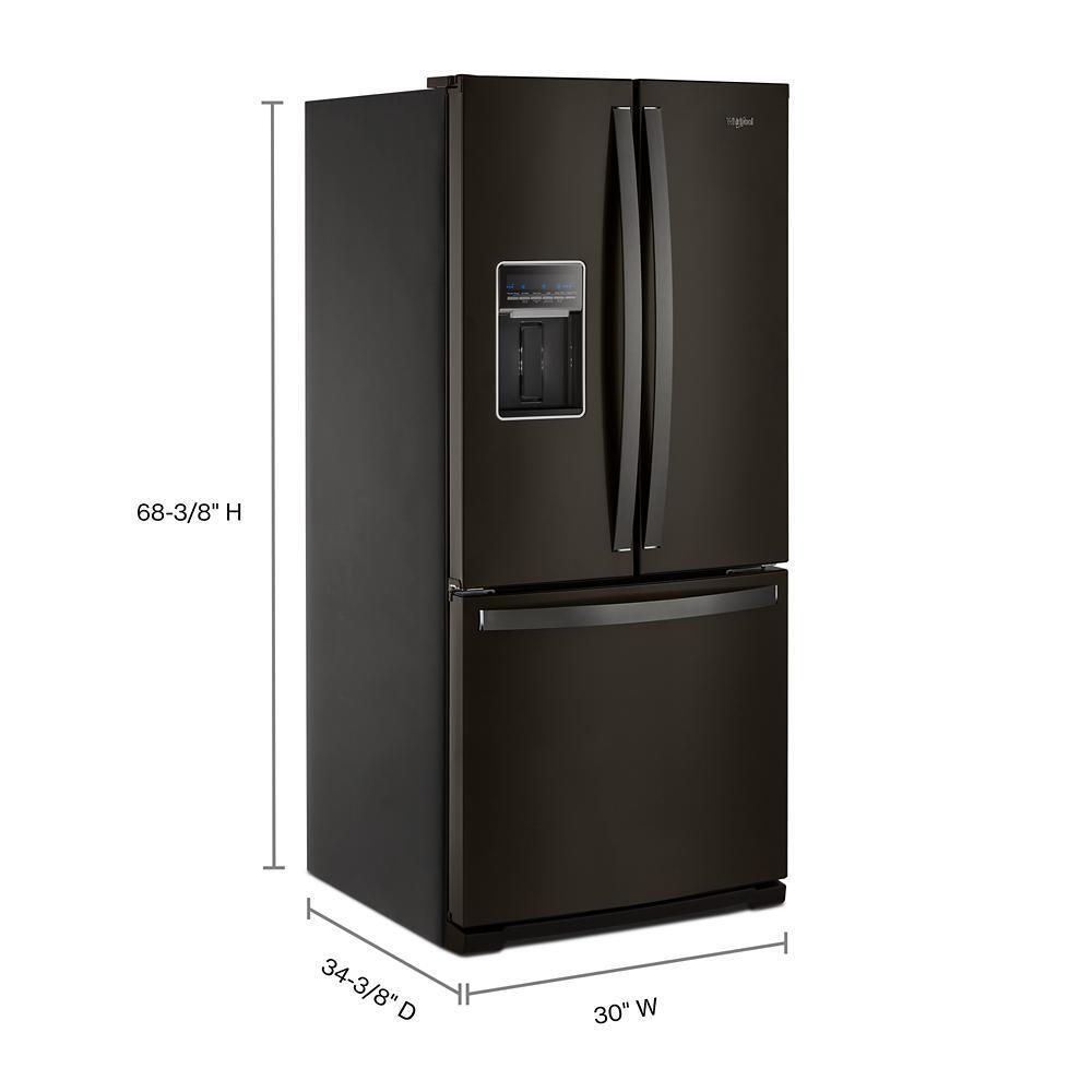 WHIRLPOOL WRF560SEHV Whirlpool 30-inch Wide French Door Refrigerator - 20 Cu. Ft.