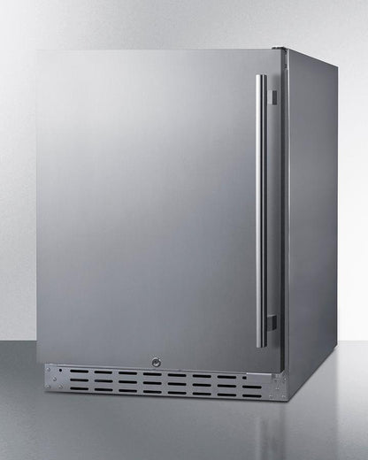SUMMIT AL55OSCSSLHD Summit 24"" Built-in Outdoor Refrigerator, Ada Compliant