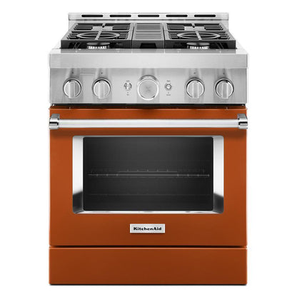 KITCHENAID KFGC500JSC Kitchenaid 30'' Smart Commercial-style Gas Range With 4 Burners ...