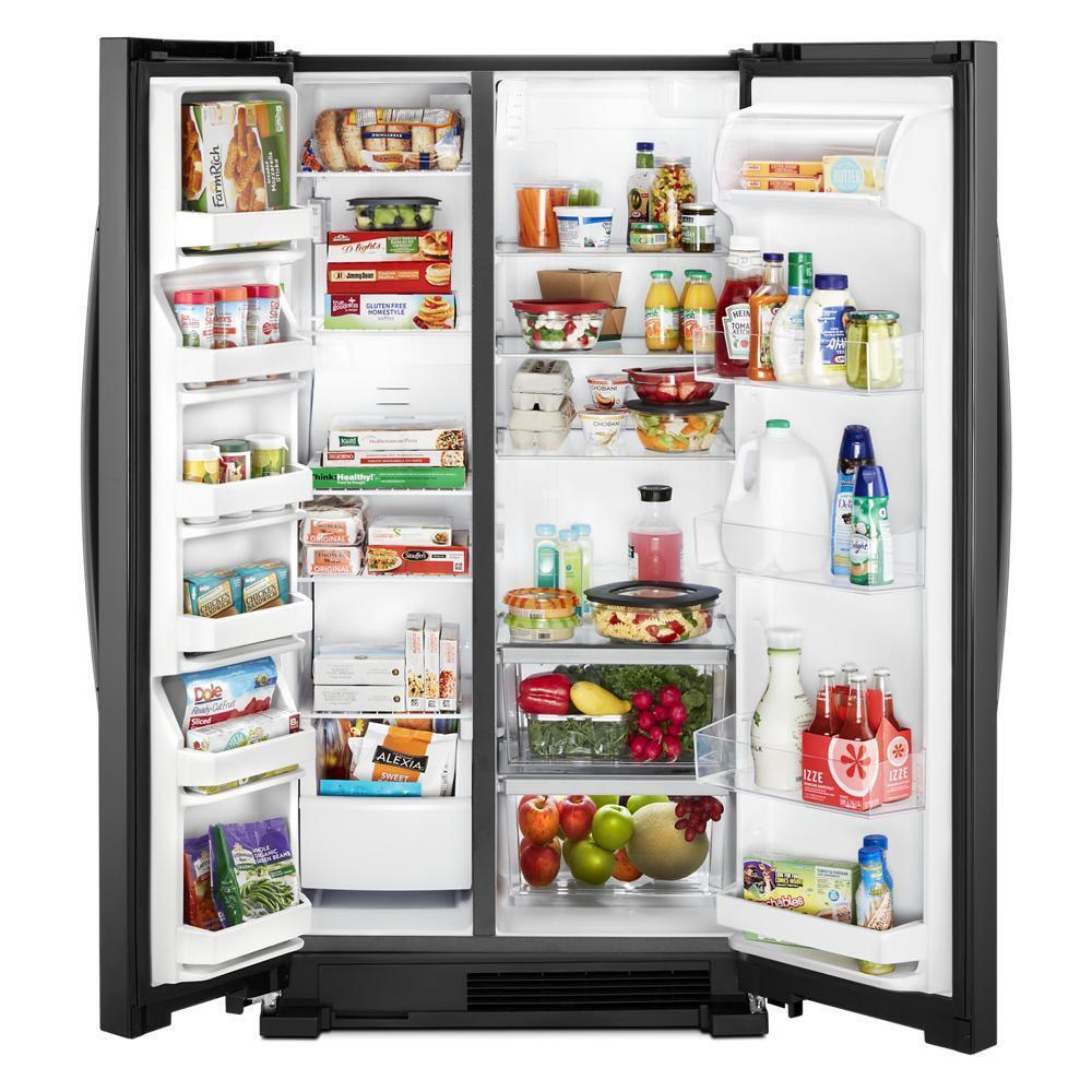 WHIRLPOOL WRS315SNHB Whirlpool 36-inch Wide Side-by-side Refrigerator - 25 Cu. Ft. - ...