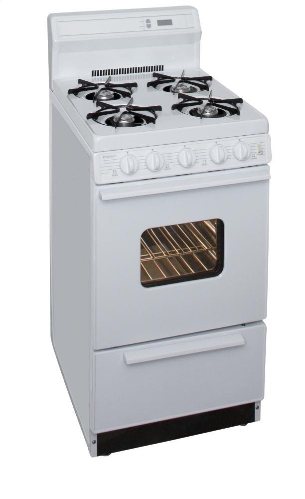 PREMIER SAK220OP Premier 20-inch Gas Range (color: White)