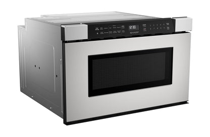 SHARP SMD2440JS 24 In. 1.2 Cu. Ft. Built-in Stainless Steel Microwave Drawer Oven