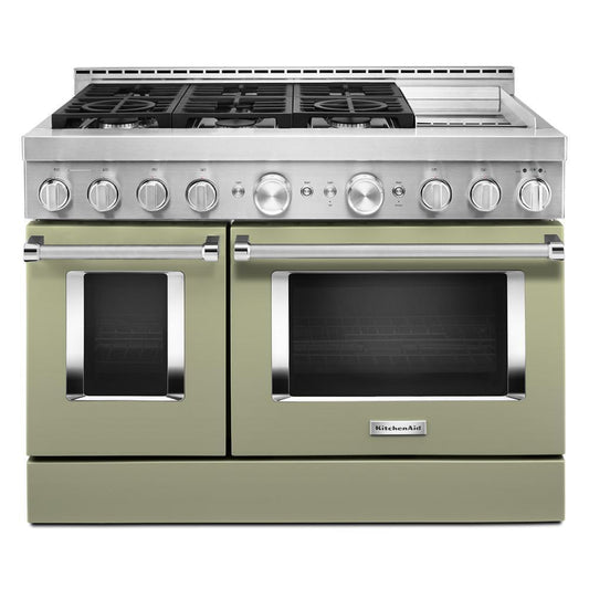 KITCHENAID KFGC558JAV Kitchenaid 48'' Smart Commercial-style Gas Range With Griddle - ...