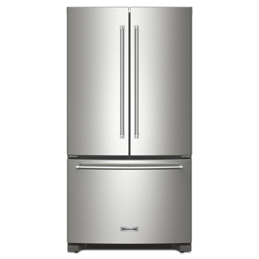 KITCHENAID KRFC136RPS 20 Cu. Ft. 36-inch Width Counter-depth French Door Refrigerator WIT...