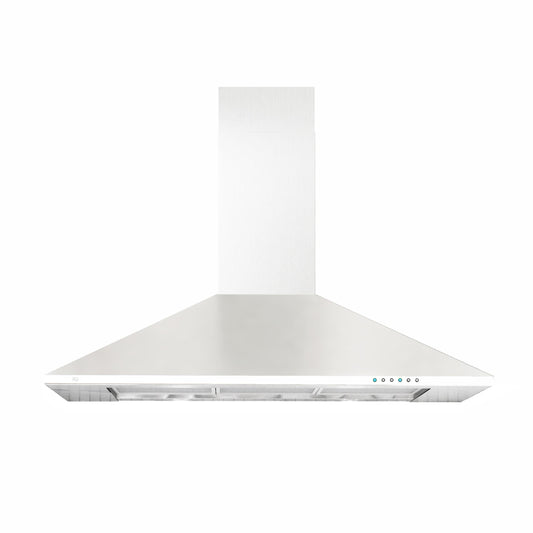 XO APPLIANCE XOB36WC 36"" 600/395 Cfm Italian Made Wall Mount Chimney Range Hood White