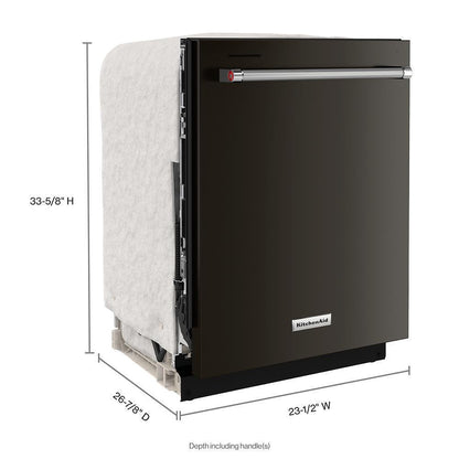 KITCHENAID KDTE204KBS 39 Dba Dishwasher In Printshield Finish With Third Level Utensil RA...