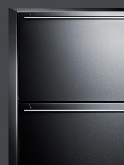 SUMMIT CL2F249 Built-in Undercounter Two-drawer All-freezer With Frost-free OPERAT...