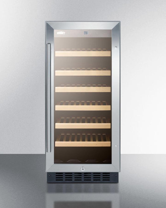 SUMMIT SWC1535B 15"" Wide Wine Cellar for Built-in or Freestanding Use, With DIGITAL...