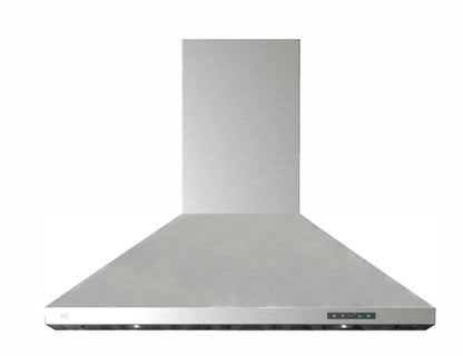 XO APPLIANCE XOV36SC 36"" 600/395 Cfm Italian Made Wall Chimney Range Hood Stainless