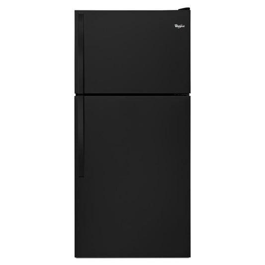 WHIRLPOOL WRT318FZDB Black Whirlpool 30"" Wide Top-freezer Refrigerator With FLEXI-SLI...