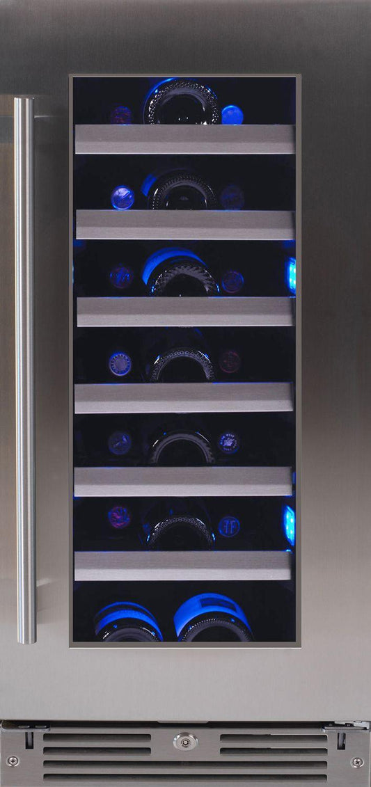 XO APPLIANCE XOU15WGSR XO Appliance Wine Cellar 15"" Ss Glass Rh
