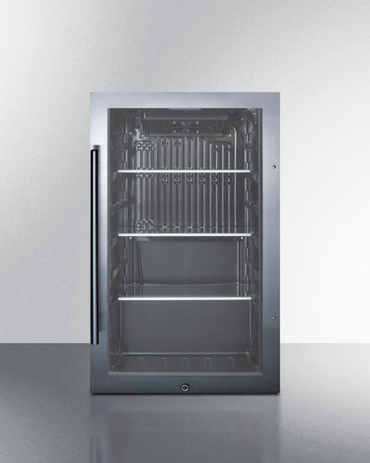 SUMMIT SPR488BOSCSS Summit Shallow Depth Indoor/outdoor Beverage Cooler