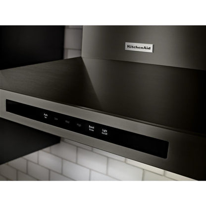 KITCHENAID KVWB600HBS Kitchenaid 30"" Wall-mount, 3-speed Canopy Hood - Black Stainless