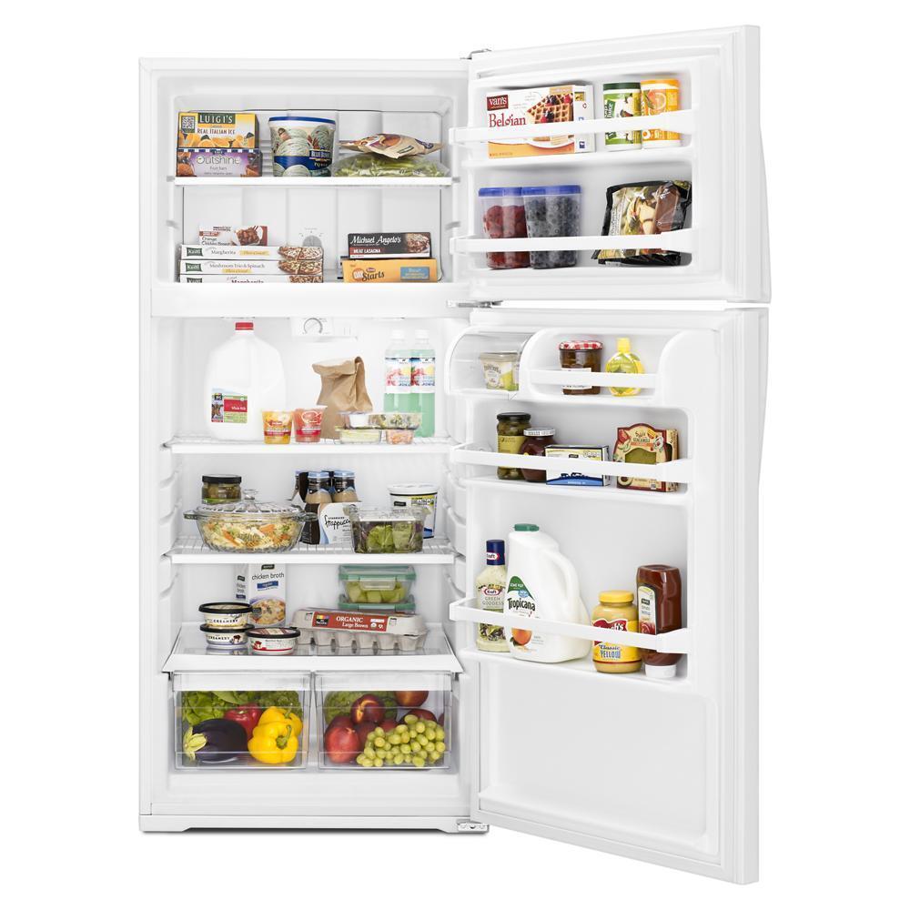 WHIRLPOOL WRT134TFDW White Whirlpool 28"" Wide Top-freezer Refrigerator With Freezer T...