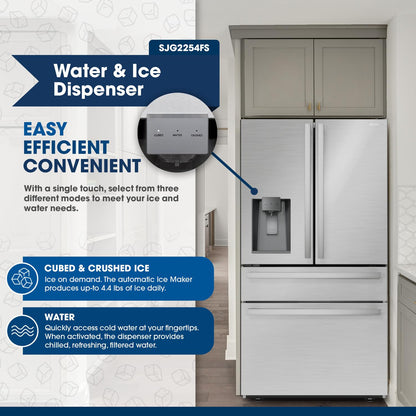SHARP SJG2254FS Sharp French 4-door Refrigerator With Dispenser