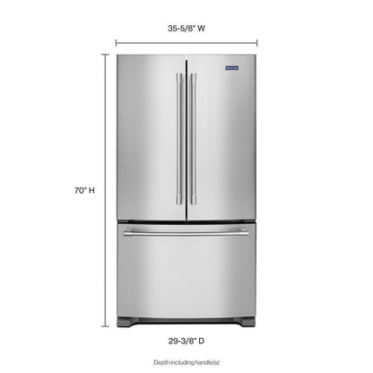 MAYTAG MFC2062FEZ Maytag 36- Inch Wide Counter Depth French Door Refrigerator - 20...