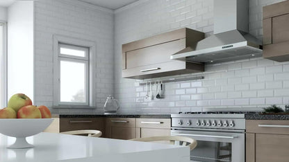 XO APPLIANCE XOV48KSE 48"" 1000 Cfm Italian Made Wall Chimney Range Hood Stainless