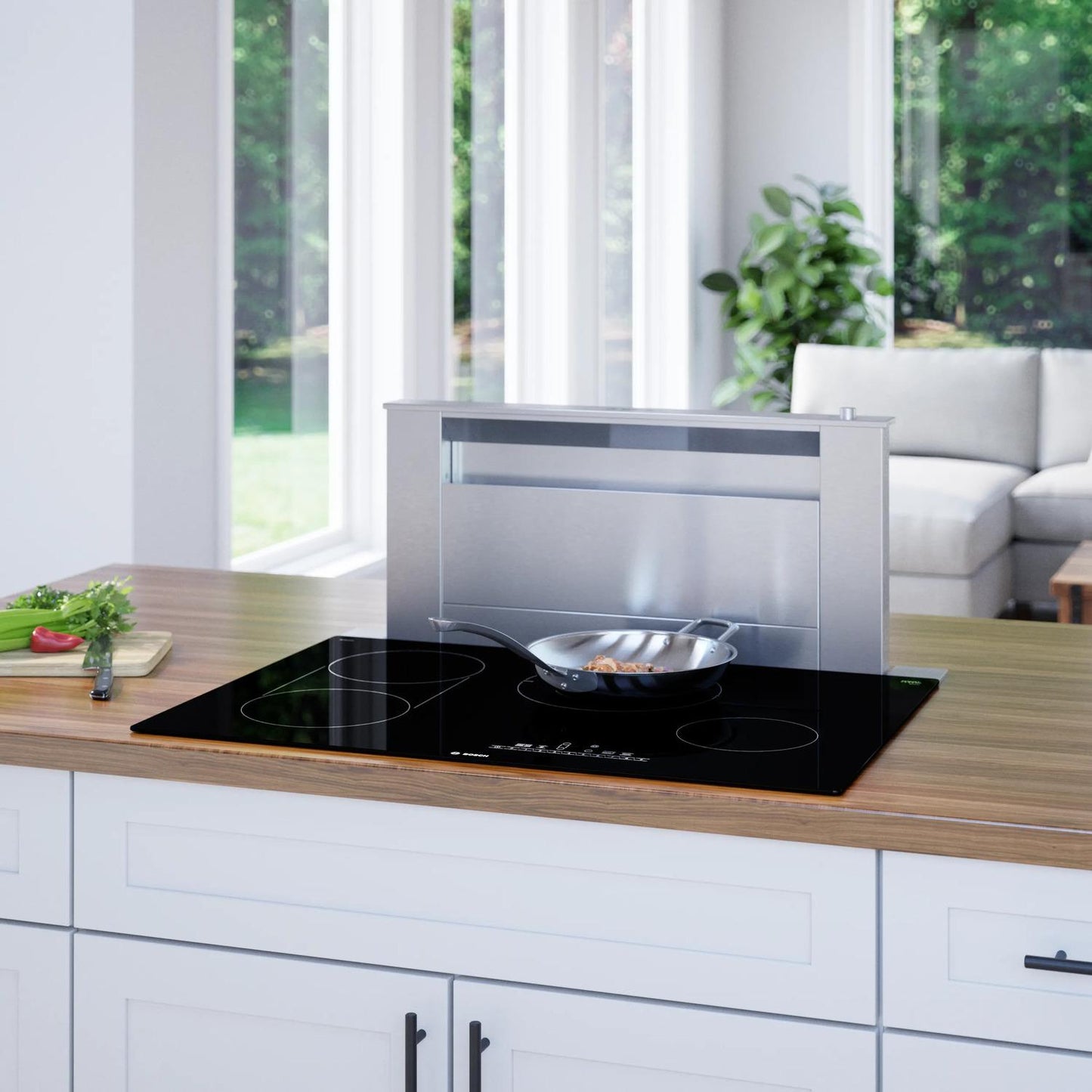 BOSCH NET8069UC 800 Series Electric Cooktop 30'' Black, Surface Mount Without FRAME...