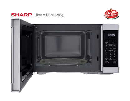 SHARP SMC1162KS Sharp 1.1 Cu. Ft. 1000w Stainless Steel Countertop Microwave Oven