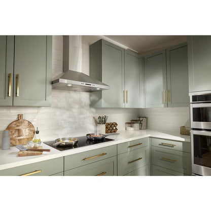 WHIRLPOOL WVI51UC0LS Whirlpool 30"" Curved Glass Island Mount Range Hood