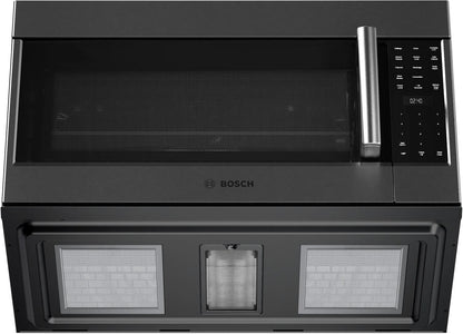 BOSCH HMV8045U 800 Series Over-the-range Microwave 30"" Left Sideopening Door, BLAC...