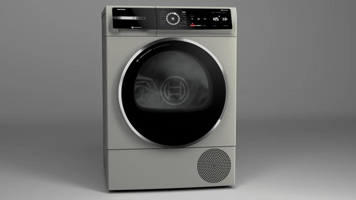 BOSCH WQB245AXUC Bosch 800 Series Heat Pump Dryer Silver Inox Wqb245axuc