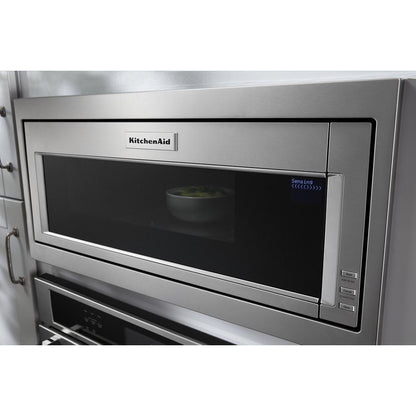 KITCHENAID KMBT5011KSS 1000 Watt Built-in Low Profile Microwave With Slim Trim Kit - STAIN...
