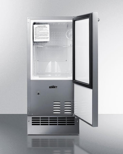 SUMMIT BIM271OS Summit 25 Lb. Drain-free Outdoor Icemaker