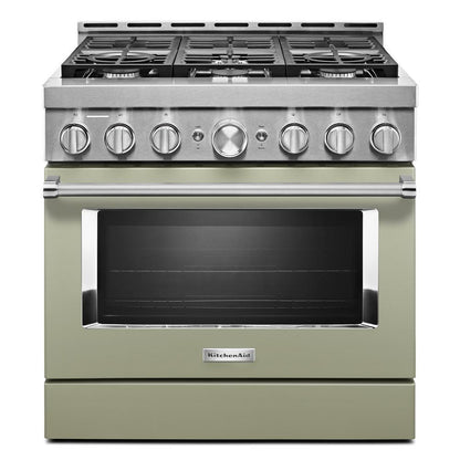 KITCHENAID KFGC506JAV Kitchenaid 36'' Smart Commercial-style Gas Range With 6 Burners ...