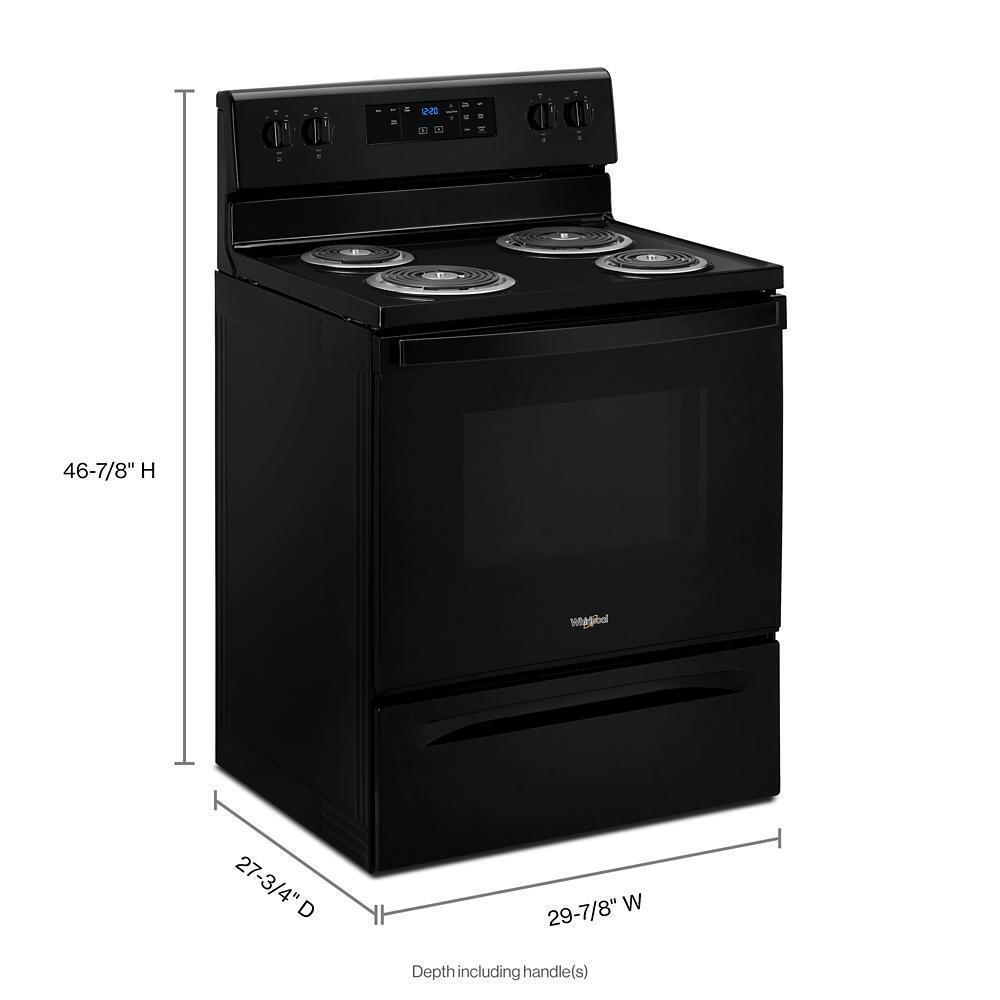 WHIRLPOOL WFC315S0JB 4.8 Cu. Ft. Whirlpool Electric Range With Keep Warm Setting