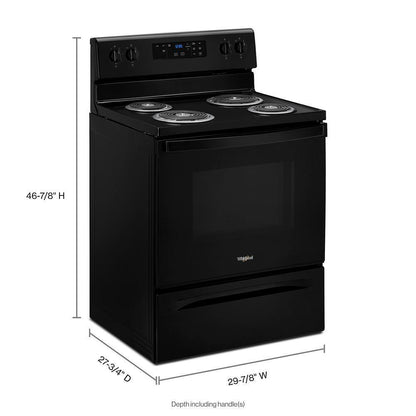 WHIRLPOOL WFC315S0JB 4.8 Cu. Ft. Whirlpool Electric Range With Keep Warm Setting