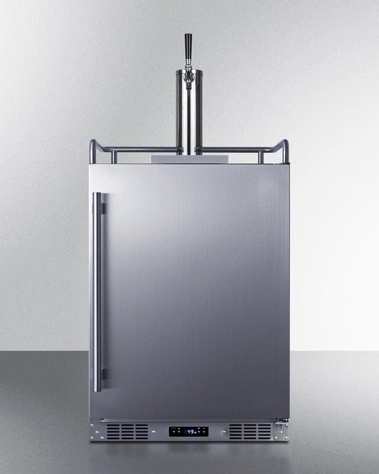 SUMMIT SBC683OS Summit 24"" Wide Built-in Outdoor Beer Kegerator