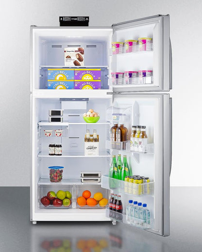 SUMMIT BKRF21SS 21 CU.FT. Break Room Refrigerator-freezer With Stainless Steel DOOR...