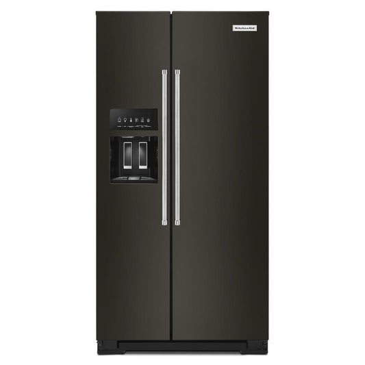 KITCHENAID KRSC703HBS 22.6 Cu Ft. Counter-depth Side-by-side Refrigerator With Exterior I...