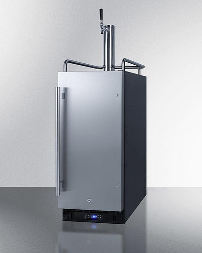 SUMMIT SBC15BEER 15"" Wide, Built-in, Commercially Listed Kegerator, Auto Defrost WIT...