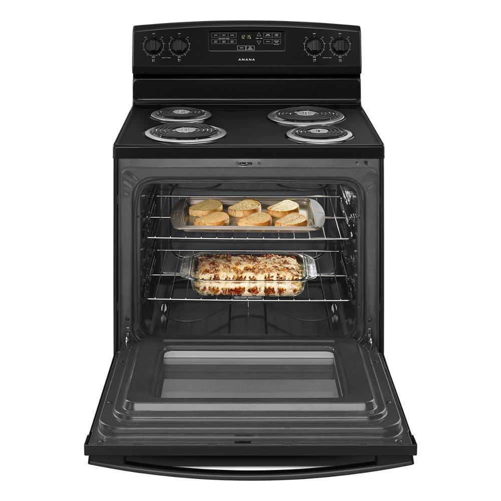 AMANA ACR4303MFB 30-inch Amana Electric Range With Bake Assist Temps - Black