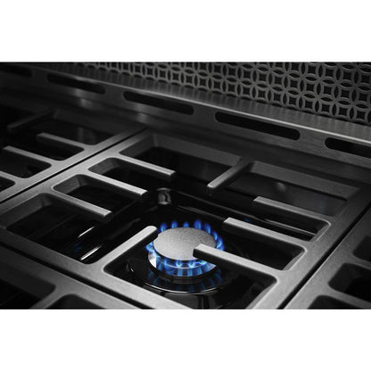 KITCHENAID KFGC506JMB Kitchenaid 36'' Smart Commercial-style Gas Range With 6 Burners ...