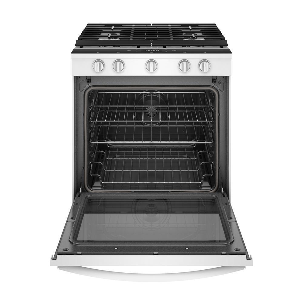 WHIRLPOOL WEG750H0HW Whirlpool 30-inch,5.8 Cu Ft, Gas Slide-in Range With 5 Burners - White