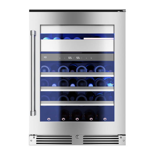 XO APPLIANCE XOU24WWGSR XO Appliance Wine and Weed 24"" Ss Glass Rh