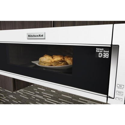 KITCHENAID KMLS311HWH KitchenAid 1000-watt Low Profile Microwave Hood Combination - White