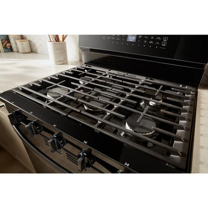 WHIRLPOOL WFGS7530RB 30-inch Smart Gas Range With Air Cooking Technology, Steam/self CLE...