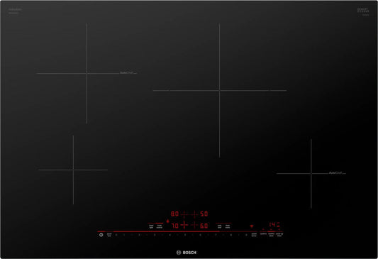 BOSCH NIT8060UC 800 Series Induction Cooktop 30'' Black, Surface Mount Without FRAM...