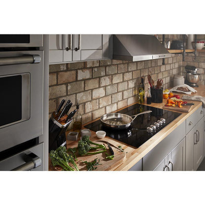 KITCHENAID KCES556HBL 36"" Electric Cooktop With 5 Elements and Knob Controls - Black
