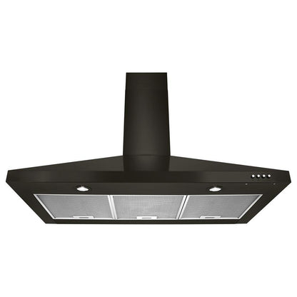 WHIRLPOOL WVW53UC0HV Whirlpool 30"" Contemporary Black Stainless Wall Mount Range Hood