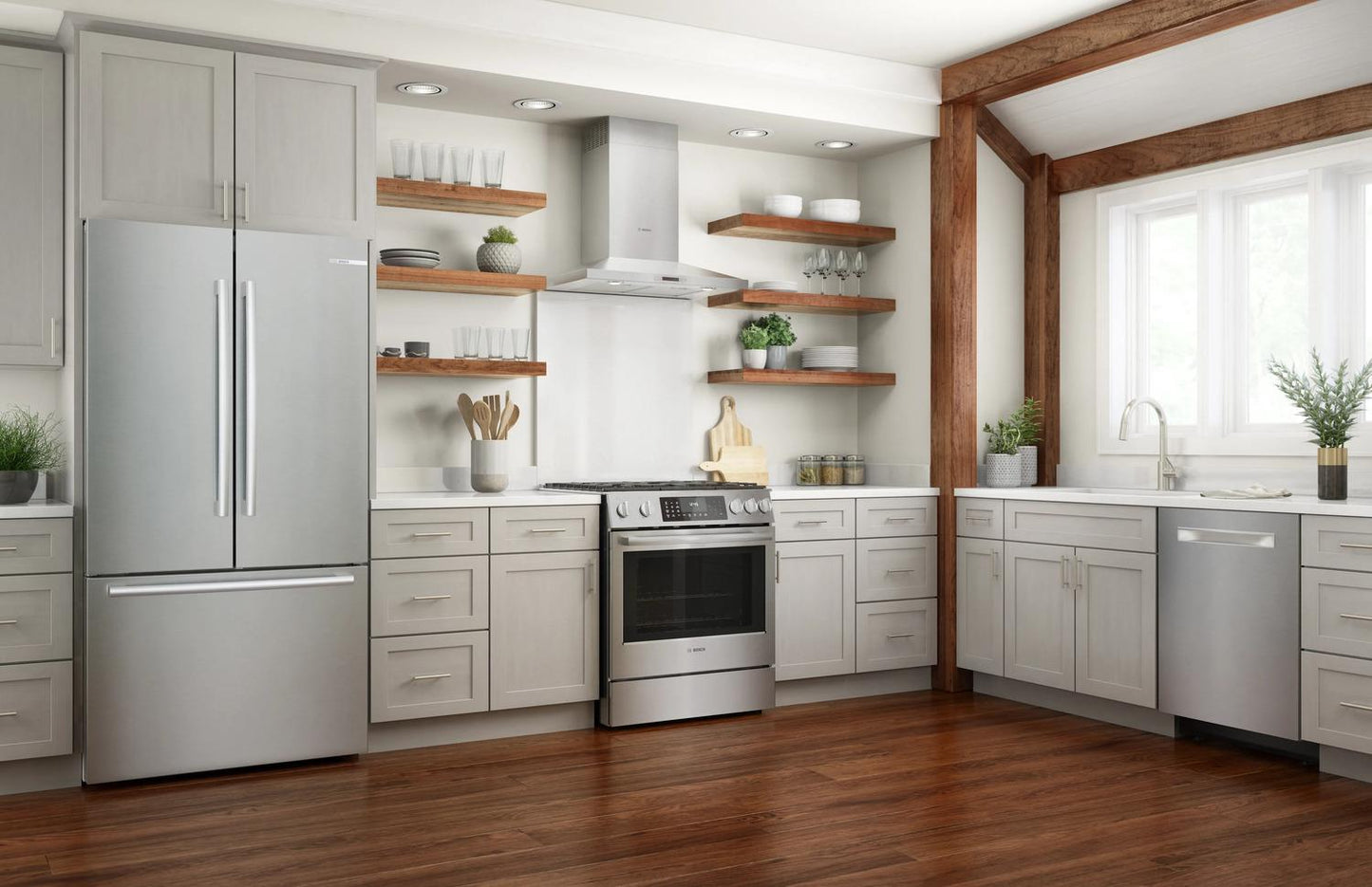 BOSCH HGI8056UC Bosch Gas Slide-in Range 30'' Stainless Steel